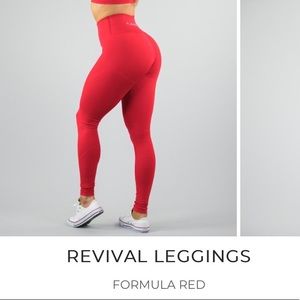 ISO Alphalete Formula Red Revival Leggings